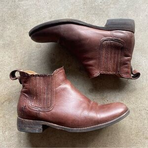 FRYE Pippa Chelsea Cognac Booties Women’s Leather Boots